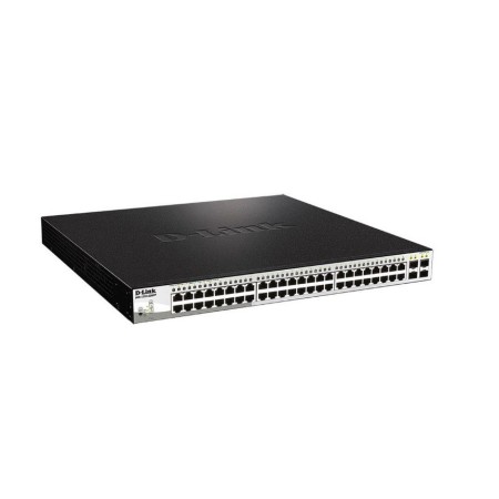 Коммутатор D-Link DGS-1210-52MPP/E2A черный