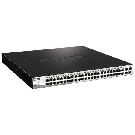 Коммутатор D-Link DGS-1210-52MPP/E2A черный