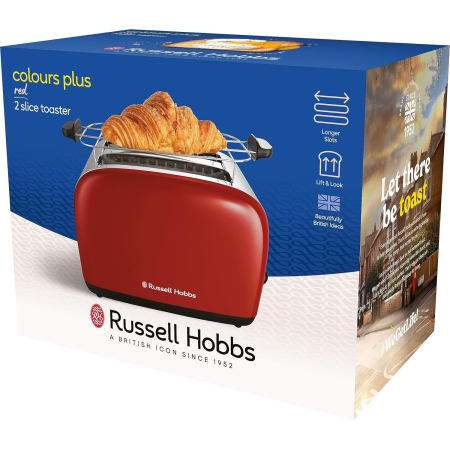 Тостер Russell Hobbs Colours Plus 26554-56 красный