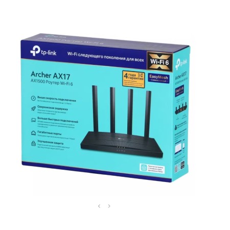 Wi-Fi роутер TP-Link Archer AX17 черный