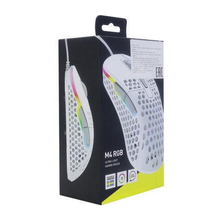 Мышь проводная Xtrfy M4 RGB (XG-M4-RGB-WHITE) белый