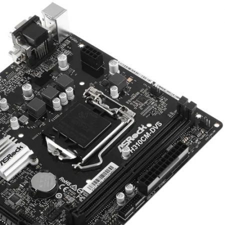 Материнская плата ASRock H310CM-DVS черный