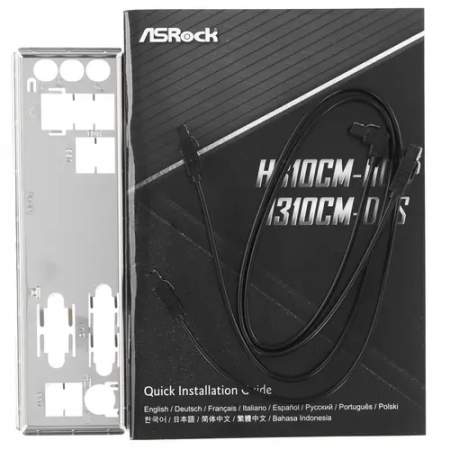 Материнская плата ASRock H310CM-DVS черный