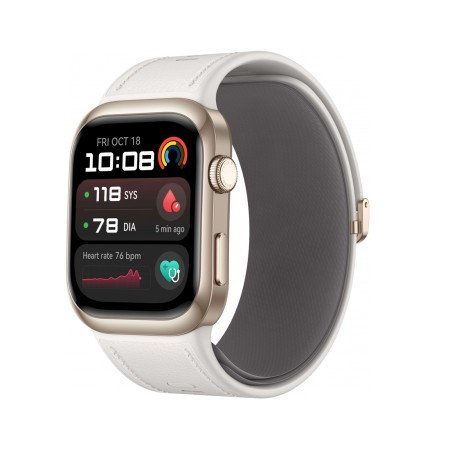 Смарт-часы Huawei Watch D2 (55020DJG) золотистый/белый (1 ремешок) 38 мм