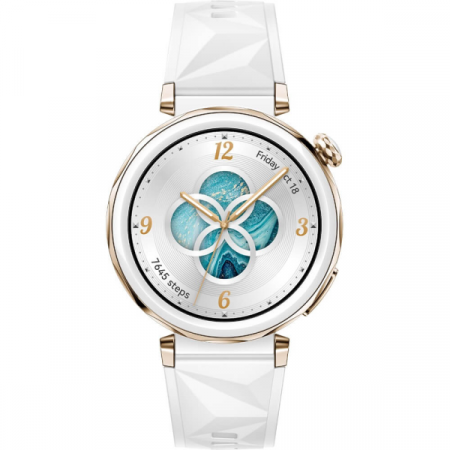 Смарт-часы Huawei Watch GT 5 Pro (55020DGW) золотистый/белый (1 ремешок)