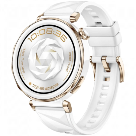Смарт-часы Huawei Watch GT 5 Pro (55020DGW) золотистый/белый (1 ремешок)