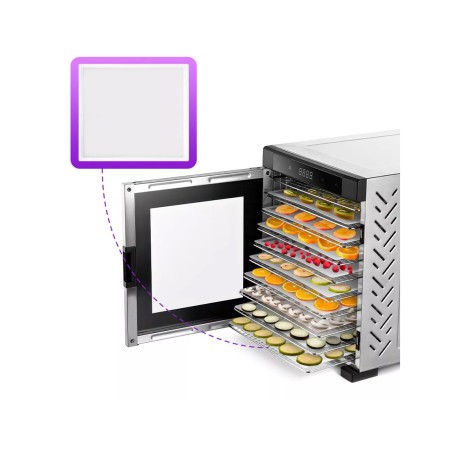 Сушилка для овощей и фруктов Kitfort КТ-1965 серебристый