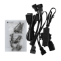 Комплект вентиляторов ID-COOLING TF-12025-ARGB-TRIO-SNOW 3шт белый