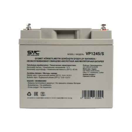 Аккумуляторная батарея для ИБП SVC VP1245/S серый