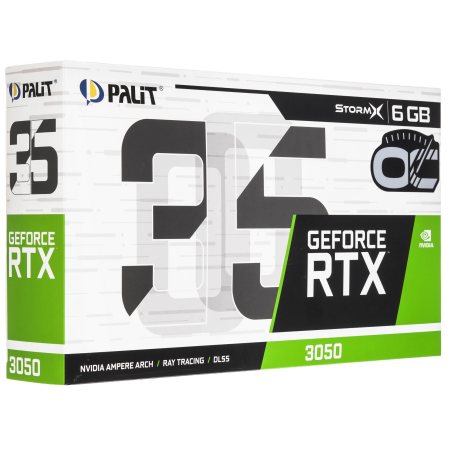 Видеокарта PALIT RTX3050 STORMX OC V1 6G (NE63050S18JE-1072F) 6 Гб черный