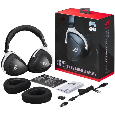Наушники ASUS ROG DELTA S WIRELESS (90YH03IW-B3UA00) черный/белый