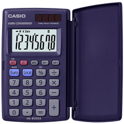 Калькулятор карманный CASIO HS-8VA-W-EP синий
