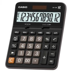 Калькулятор настольный CASIO DX-12B-W-EC чёрный