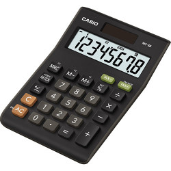 Калькулятор настольный CASIO MS-8B-S-EC черный