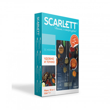 Кухонные весы Scarlett SC-KS57P68 синий