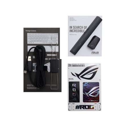 Клавиатура проводная + беспроводная ASUS ROG Strix Scope II 96 Wireless (90MP037A-BKRA00) чёрный