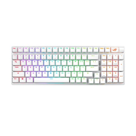Клавиатура проводная + беспроводная ASUS X901 ROG Strix Scope II Wireless (90MP037A-BKRA30) белый