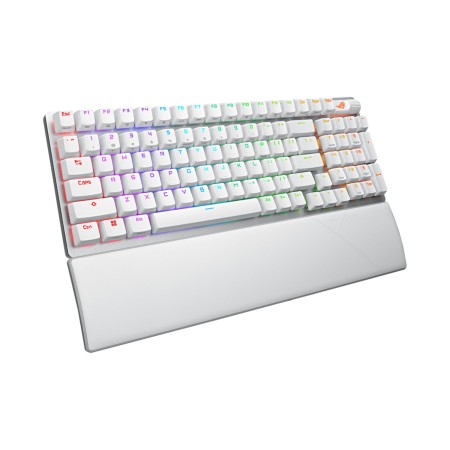 Клавиатура проводная + беспроводная ASUS X901 ROG Strix Scope II Wireless (90MP037A-BKRA30) белый