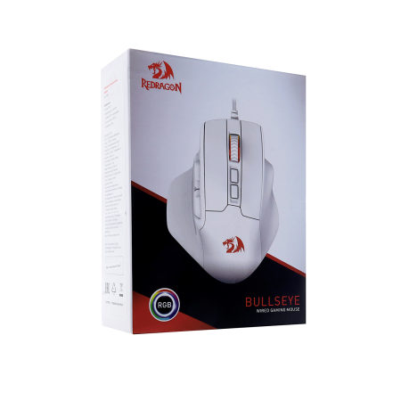 Мышь проводная Redragon Bullseye (71861) белый