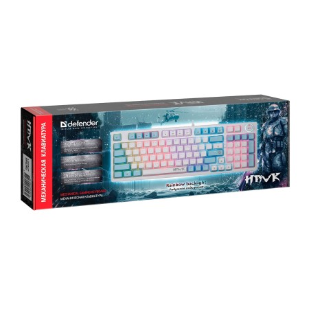 Клавиатура проводная Defender Hawk GK-418 (45421) белый