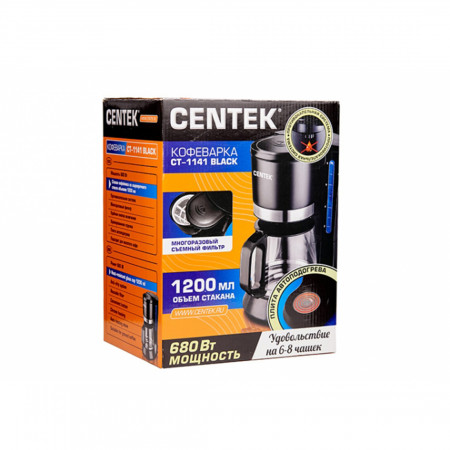 Кофеварка капельная Centek CT-1141 черный