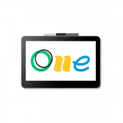 Графический планшет Wacom One 13 Touch pen display (DTH134W0B) черный