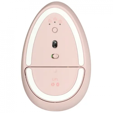 Мышь беспроводная Logitech Lift Bluetooth Vertical Ergonomic (910-006478) розовый