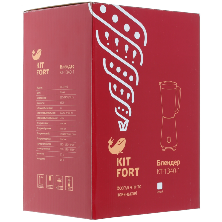 Блендер стационарный Kitfort КТ-1340-1 белый