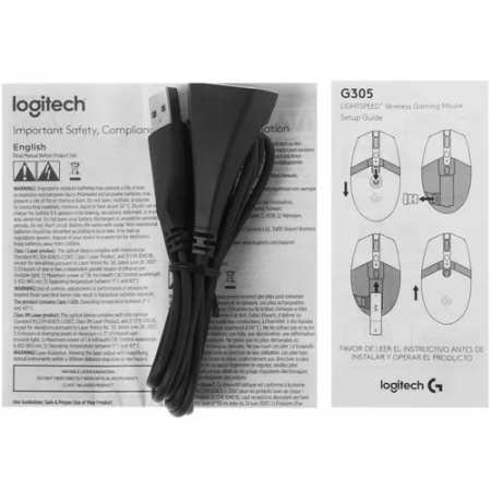 Мышь беспроводная Logitech G305 LIGHTSPEED (910-005291) белый
