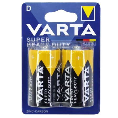 Батарейка Varta R20/MN1300 D [R20] (2020-2) 2 шт черный/желтый
