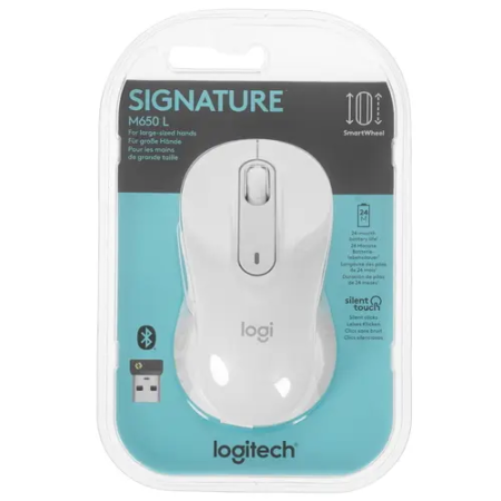 Мышь беспроводная Logitech Signature M650 L (910-006238) белый