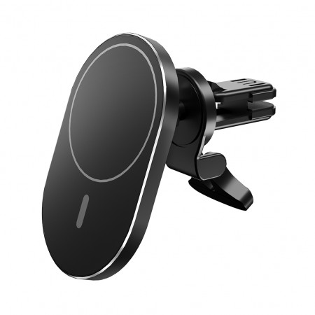 Держатель Olmio Magnet Safe QI (43863) черный