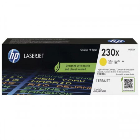 Картридж лазерный HP 230X (W2302X) желтый (с чипом)