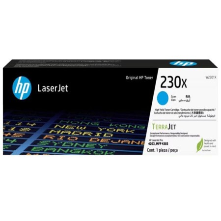 Картридж лазерный HP 230X (W2301X) голубой (повышенная емкость) (с чипом)
