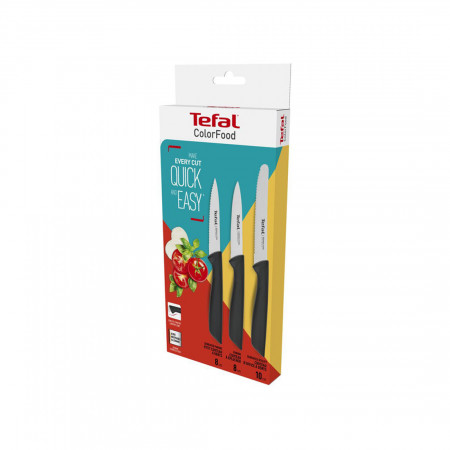 Набор ножей Tefal K2733S04 Colorfood (2100128560) чёрный