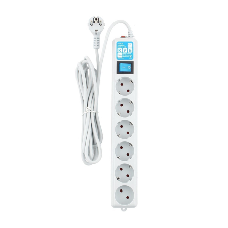 Сетевой фильтр Power Cube PRO SPL(5+1)-16B-P-3М белый 3 м