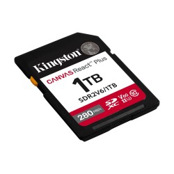 1 ТБ Карта памяти Kingston Canvas React Plus V60 SDXC (SDR2V6/1TB) черный