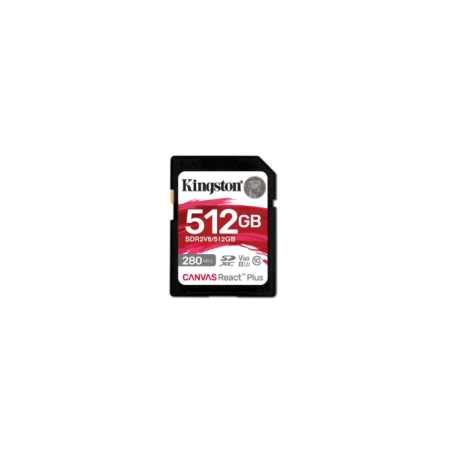 512 ГБ Карта памяти Kingston Canvas React Plus V60 SDXC (SDR2V6/512GB) чёрный