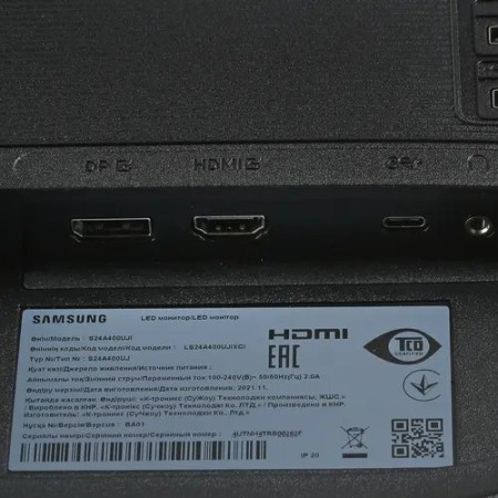 24" Монитор Samsung S24A400UJI (LS24A400UJIXCI) черный