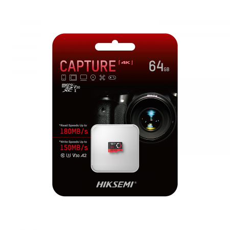 64 ГБ Карта памяти HikSemi CAPTURE microSDXC (HS-TF-E3/64G) черный