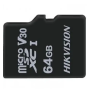 64 ГБ Карта памяти HikSemi NEO microSDXC (HS-TF-C1/64G/ADAPTER) черный + адаптер