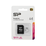 64 ГБ Карта памяти Silicon Power microSDXC (SP064GBSTXDA2V20SP) черный + адаптер