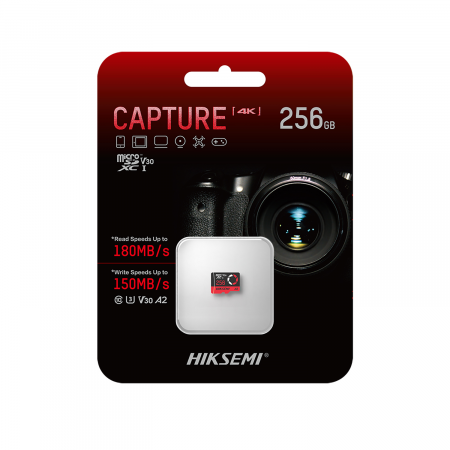 256 ГБ Карта памяти HikSemi CAPTURE microSDXC (HS-TF-E3/256G) черный