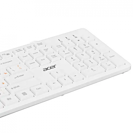 Клавиатура проводная Acer OKW123 (ZL.KBDEE.00D) белый