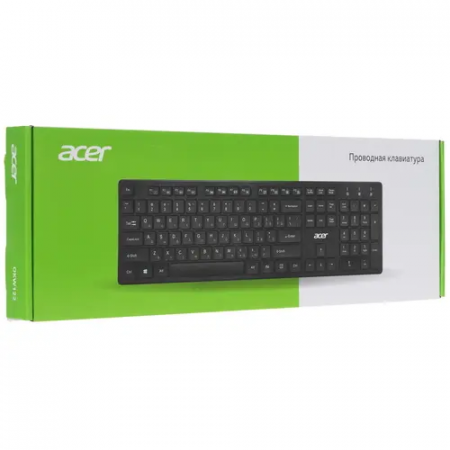 Клавиатура проводная Acer OKW122 (ZL.KBDEE.00C) чёрный