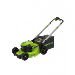 Газонокосилка аккумуляторная Greenworks 2517407UB зеленый (С АККУМУЛЯТОРАМИ)