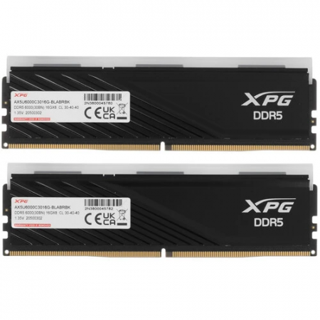 Оперативная память ADATA XPG Lancer Blade RGB (AX5U6000C3016G-DTLABRBK) 32 ГБ чёрный