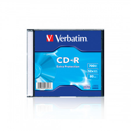 Диск CD-R Verbatim (43347) 700MB Незаписанный 52х 1шт синий