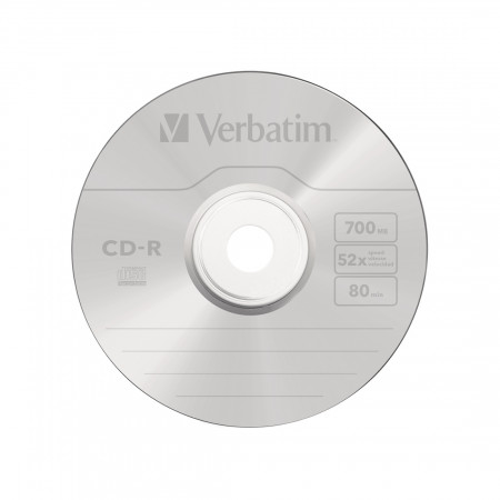 Диск CD-R Verbatim (43352) 700MB 52х 25шт Незаписанный синий