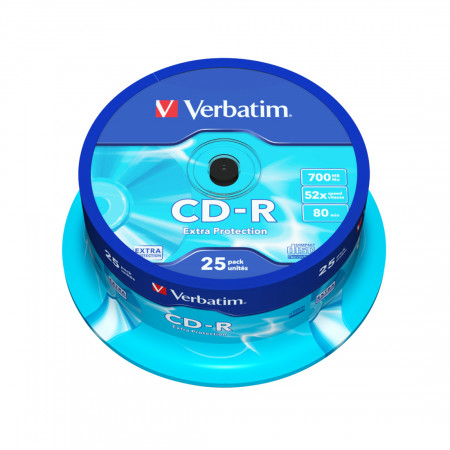 Диск CD-R Verbatim (43432) 700MB 52х 25шт Незаписанный
